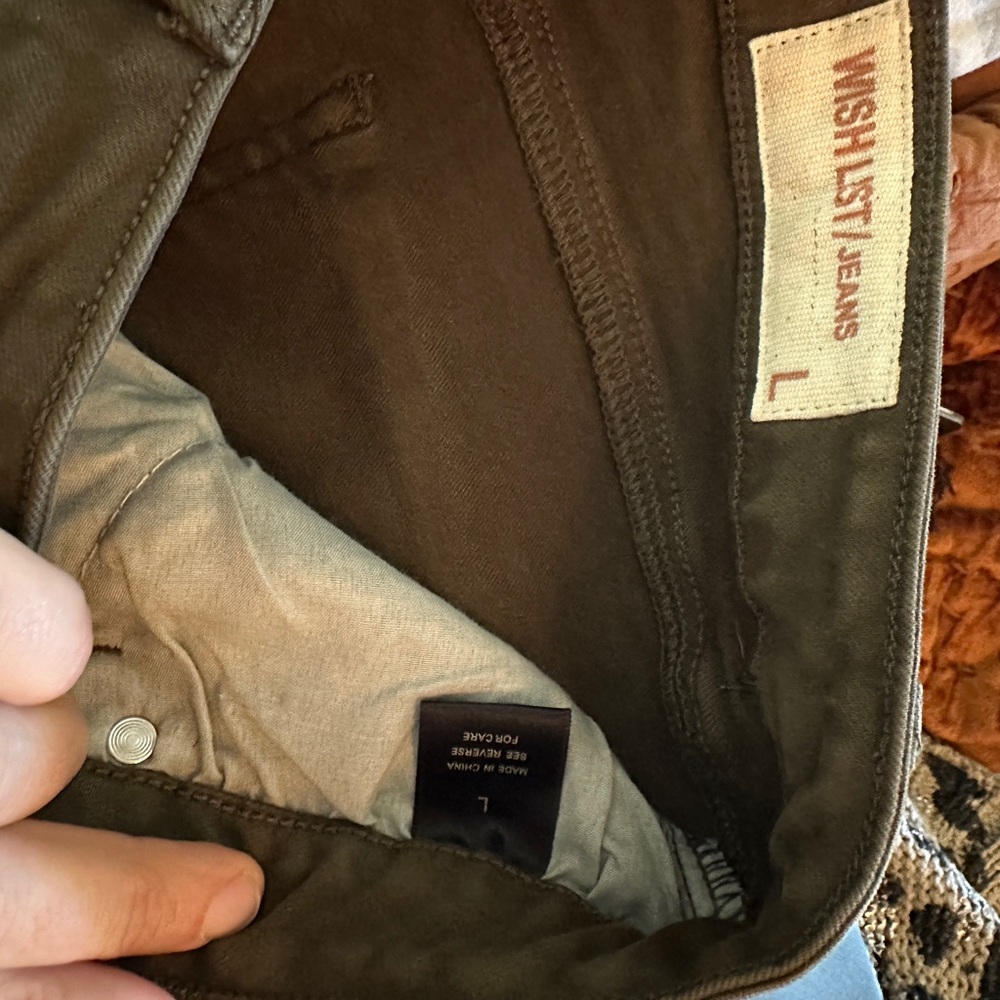 Wishlist Olive Green Biker Pants - Picture 4 of 4
